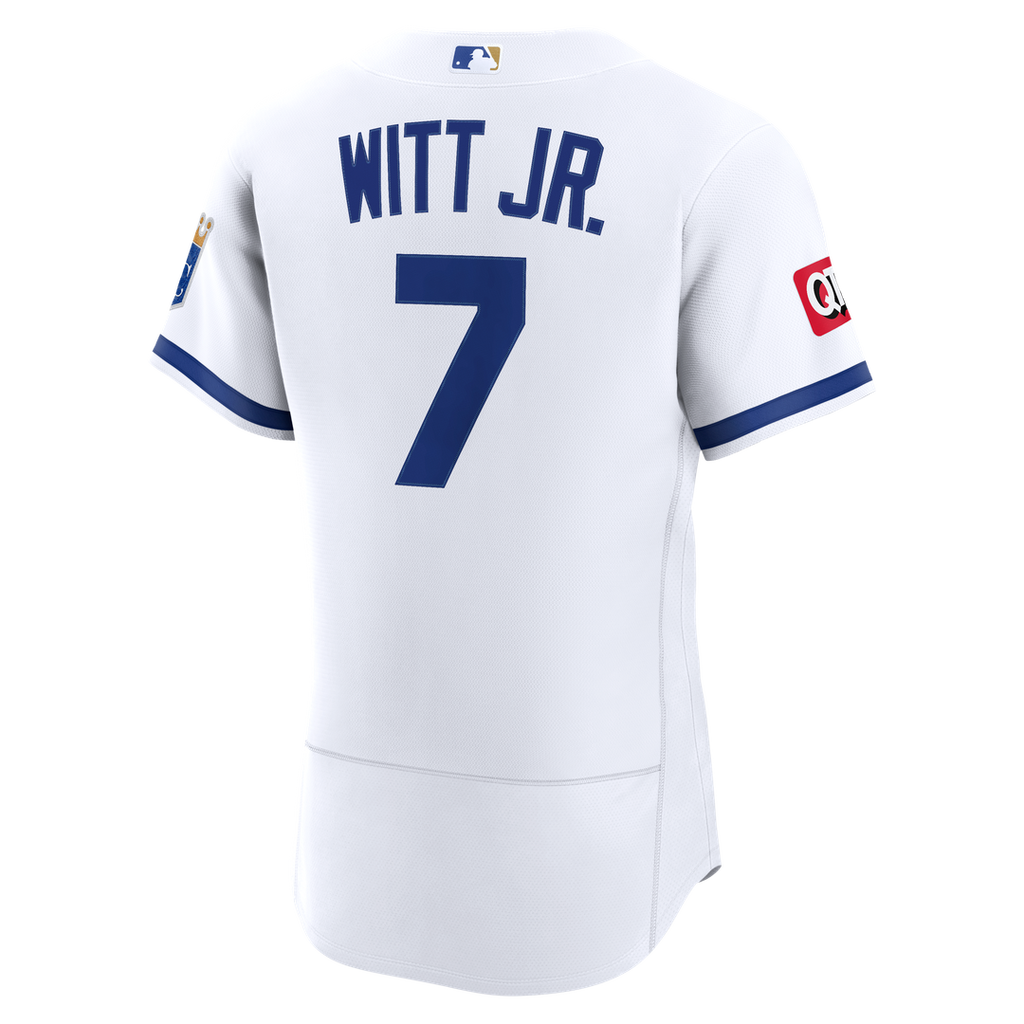 Bobby Witt Jr. Kansas City Royals Home Authentic Sponsor Patch Jersey - White