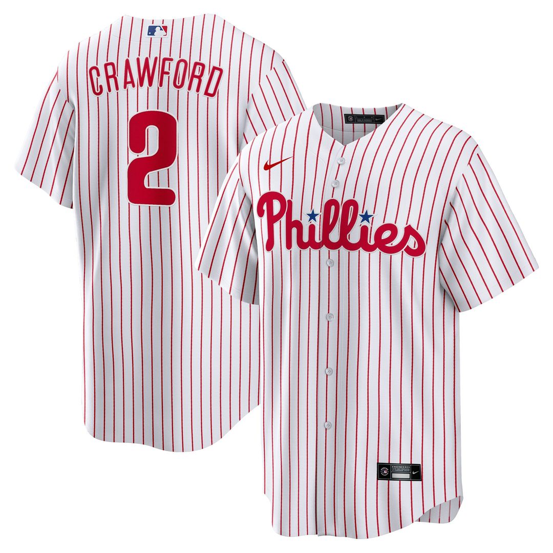 Justin Crawford Philadelphia Phillies Home Jersey - White