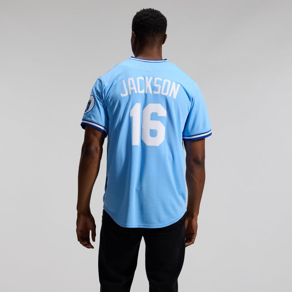 Bo Jackson Kansas City Royals Throwback Jersey - Light Blue