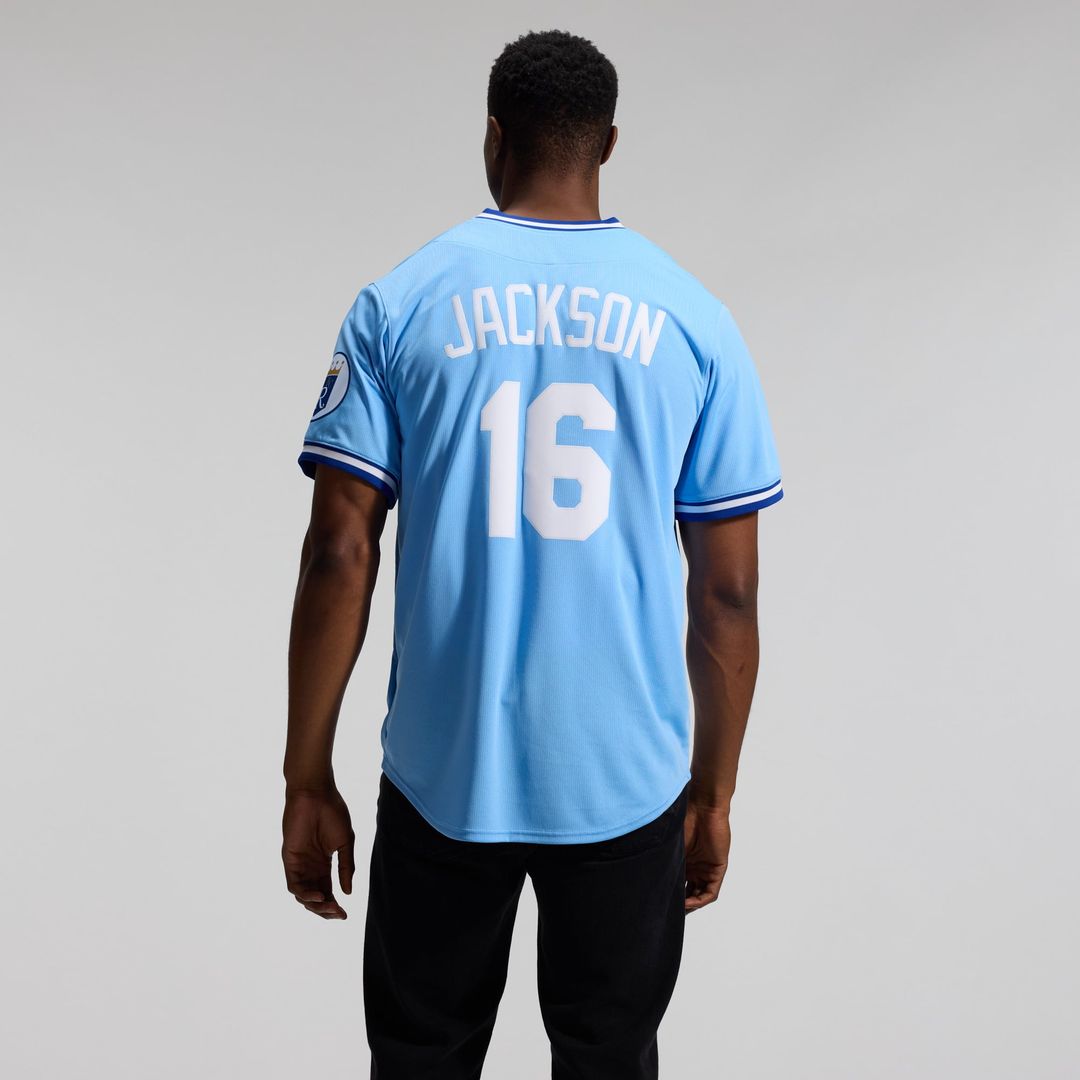 Bo Jackson Kansas City Royals Throwback Jersey - Light Blue
