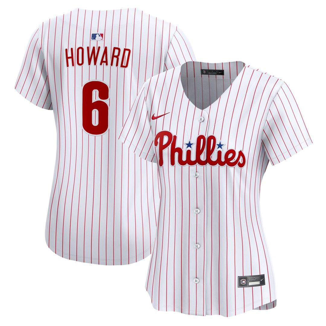 Ryan Howard Philadelphia Phillies Women's Jersey - White