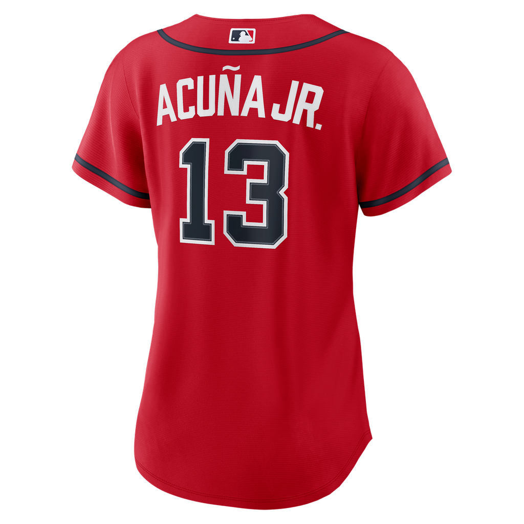 Ronald Acuña Jr. Atlanta Braves Women's Alternate Jersey - Navy