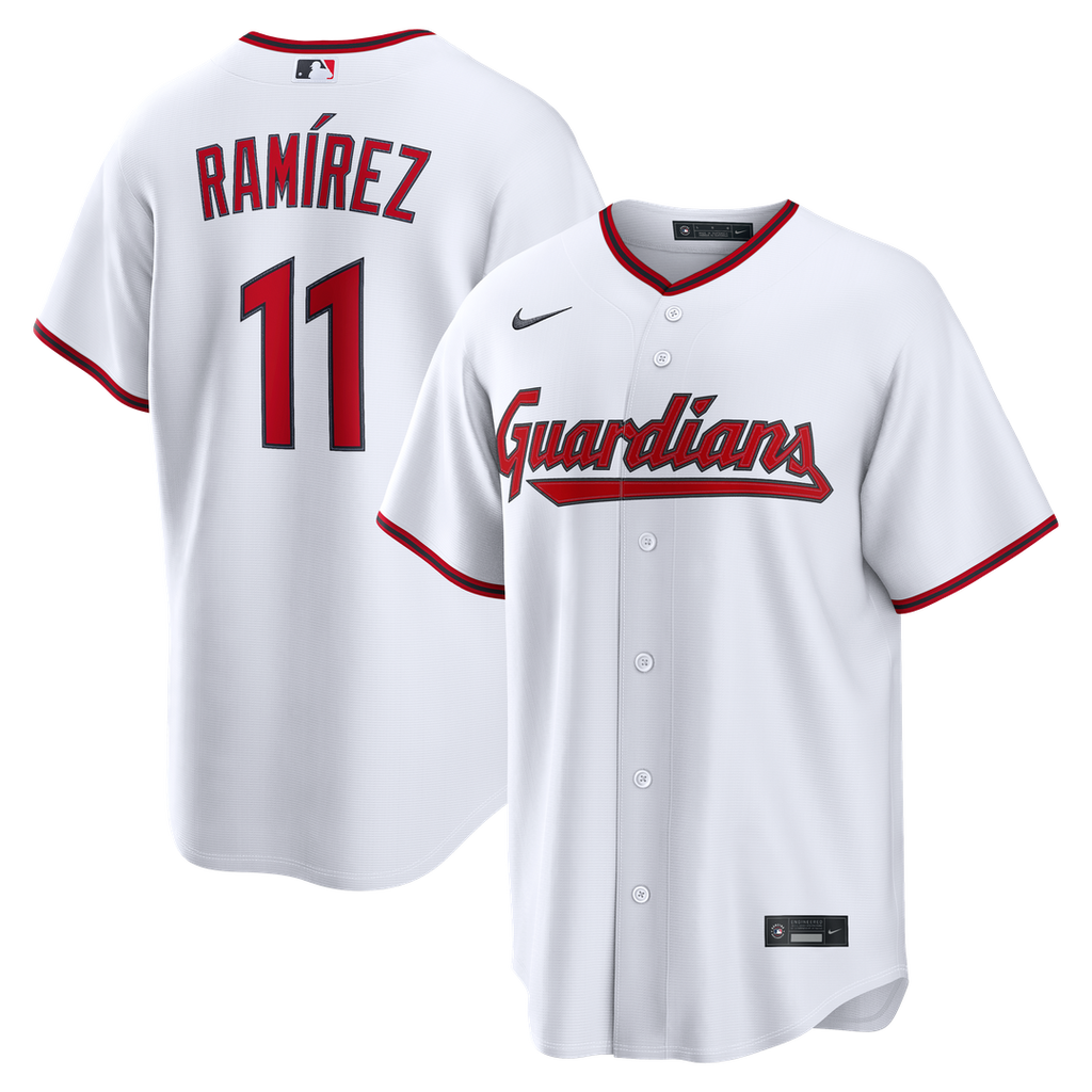 José Ramírez Cleveland Guardians Home Jersey - White