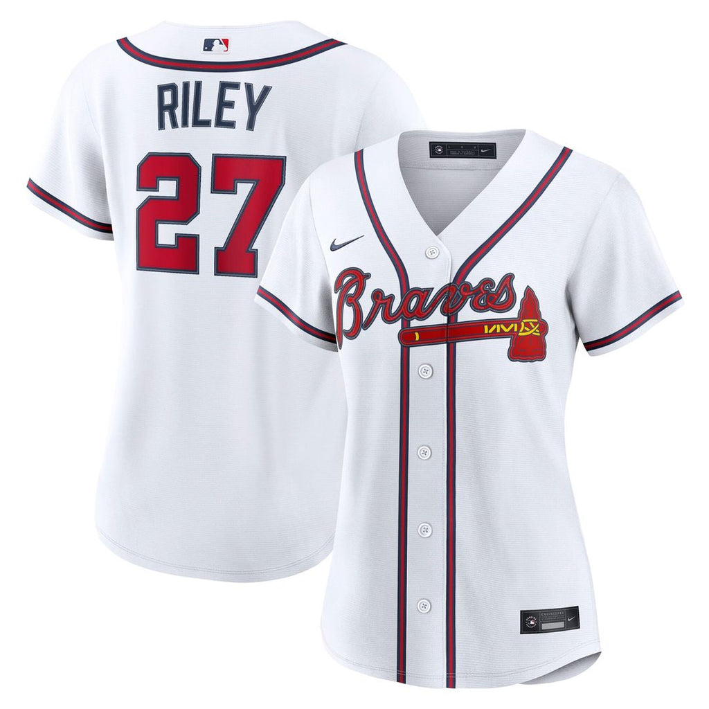 Austin Riley Atlanta Braves Women's Home Jersey - White