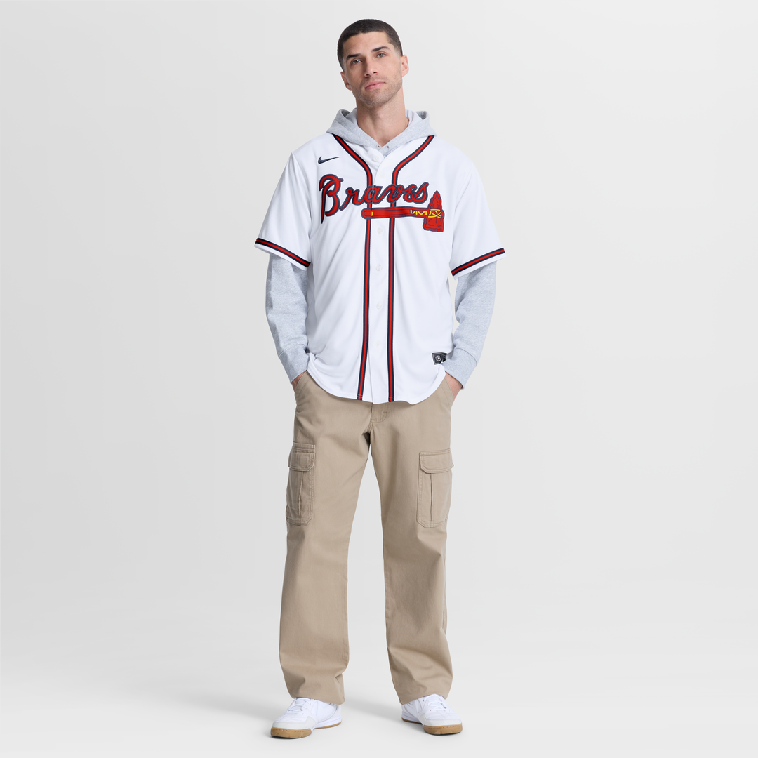 Grant Holmes Atlanta Braves Home Jersey - White