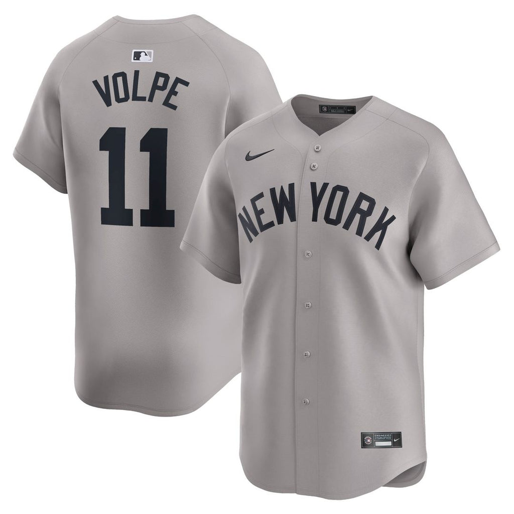 Anthony Volpe New York Yankees Away Jersey - Gray