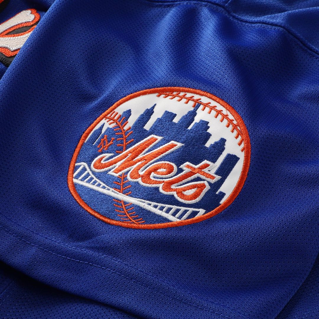Mike Piazza New York Mets Mesh Batting Practice Button-Up Jersey - Orange