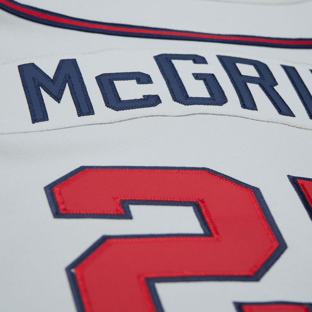 Fred McGriff Atlanta Braves 1995 Throwback Jersey - Gray