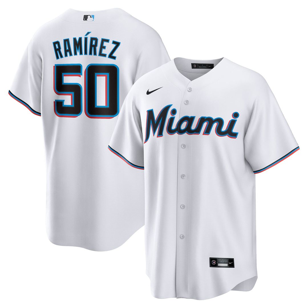 Agustín Ramírez Miami Marlins Home Jersey - White