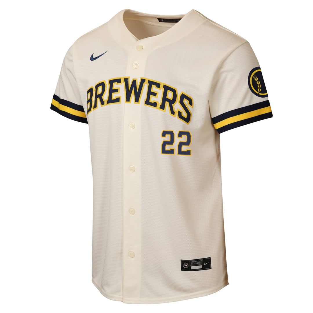 Christian Yelich Milwaukee Brewers Youth Road Jersey - Powder Blue