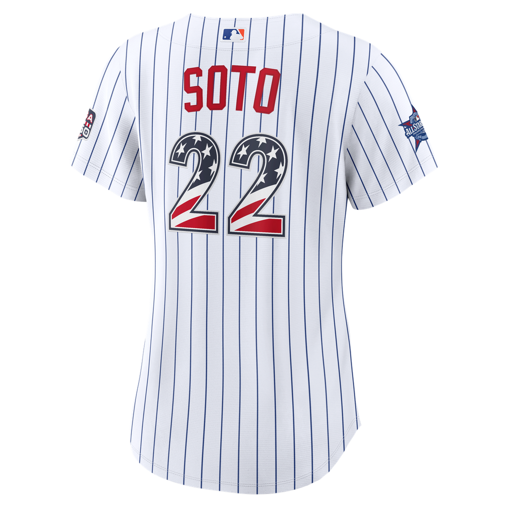 2026 All-Star Edition Stars & Stripes Women's New York Mets Juan Soto White Jersey