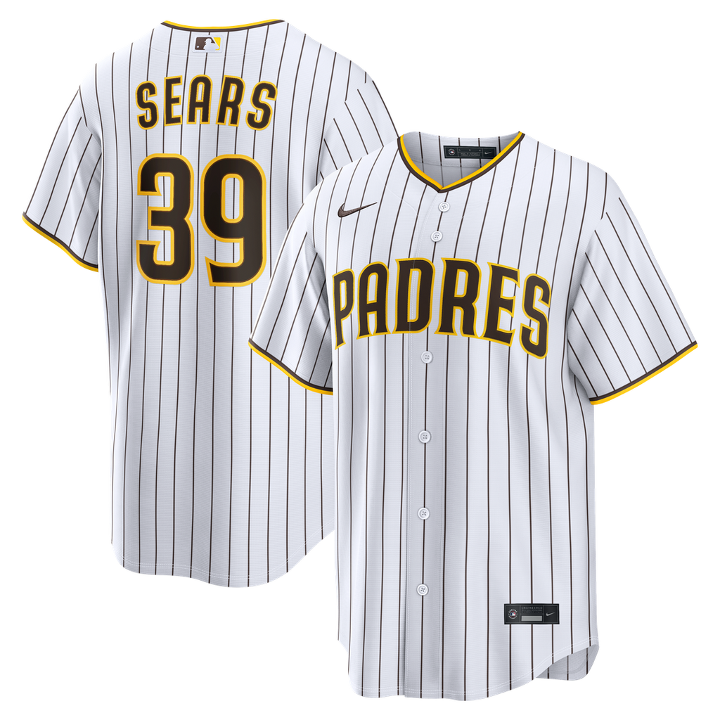 JP Sears San Diego Padres Home Jersey - White