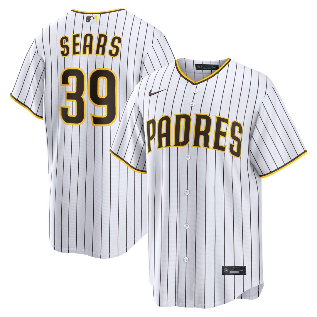 JP Sears San Diego Padres Home Jersey - White