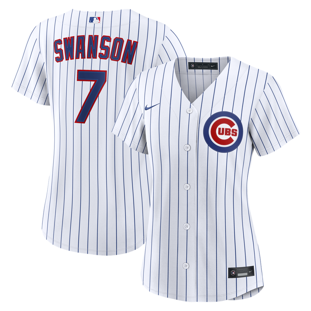 Dansby Swanson Chicago Cubs Women's Home Jersey - White
