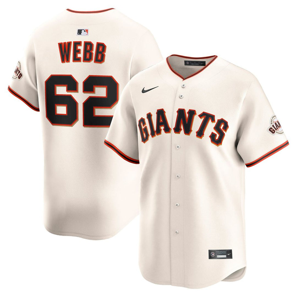 Logan Webb San Francisco Giants Home Jersey - Cream