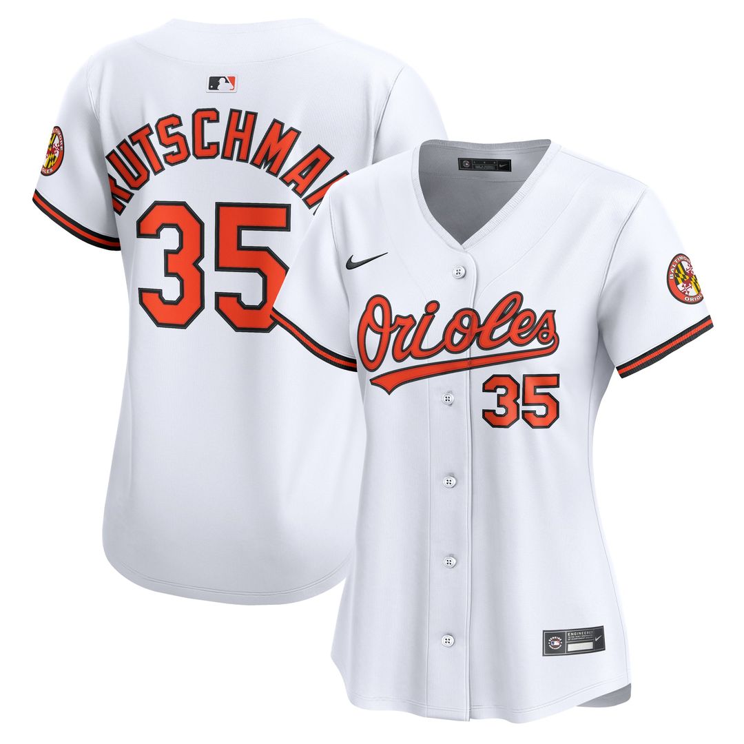Adley Rutschman Baltimore Orioles Women's Home Jersey - White