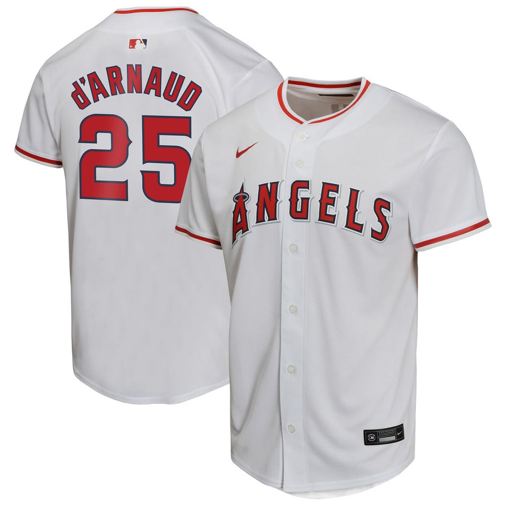 Travis d'Arnaud Los Angeles Angels Youth Home Jersey - White