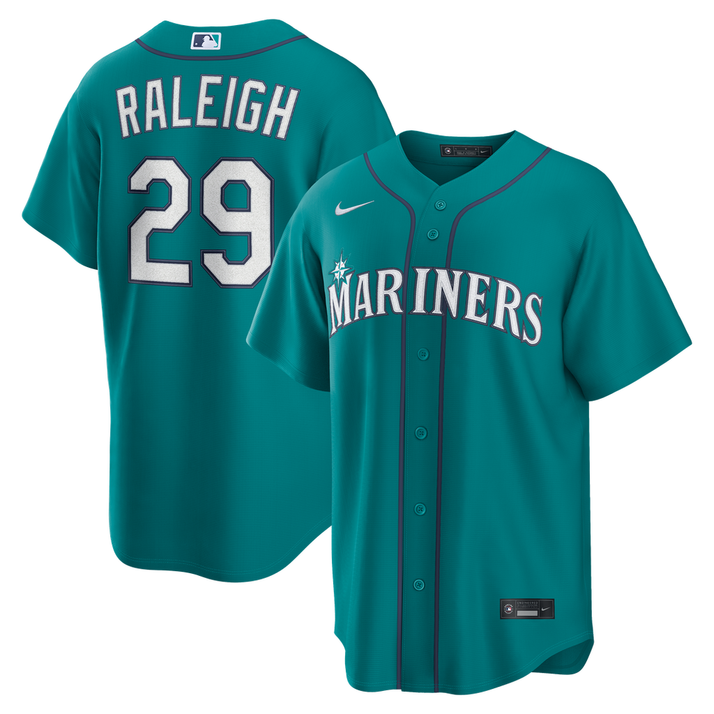 Cal Raleigh Seattle Mariners Alternate Jersey - Teal