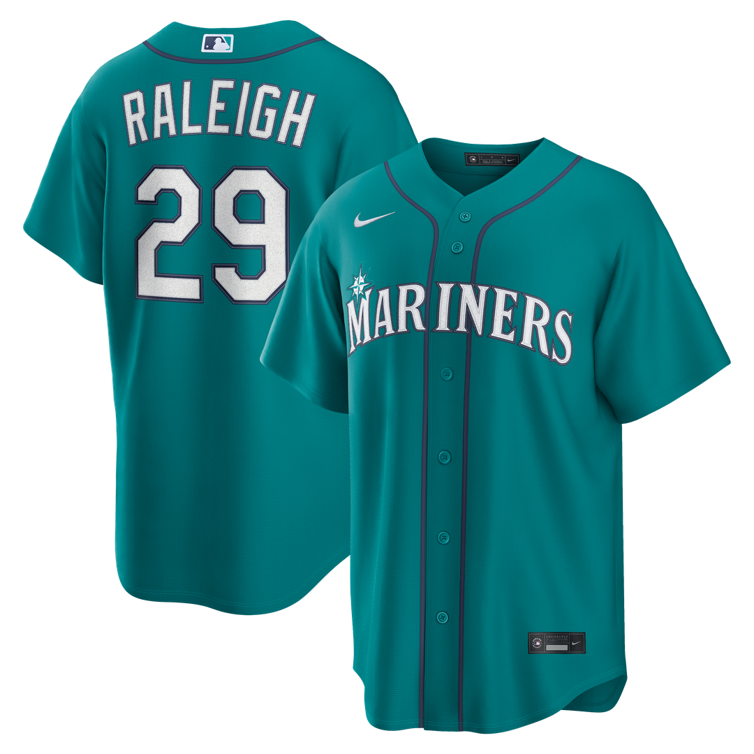 Cal Raleigh Seattle Mariners Alternate Jersey - Teal