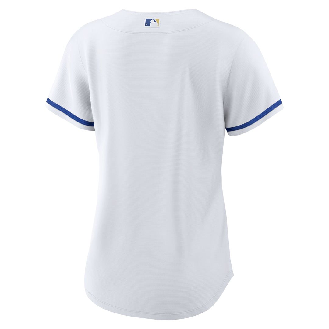 Kansas City Royals Women's Home Replica Team Logo Jersey - White