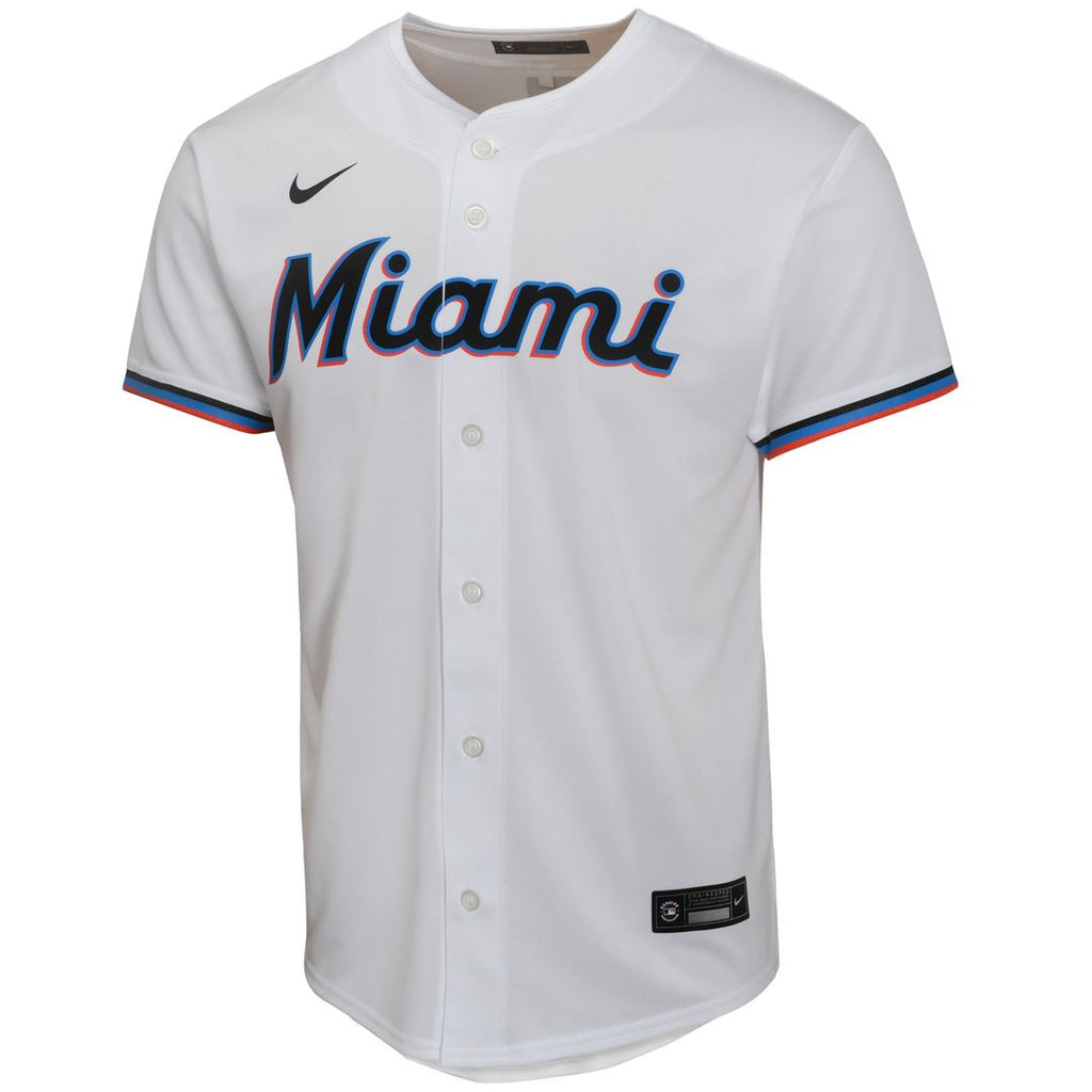 Sandy Alcantara Miami Marlins Youth Home Jersey - White