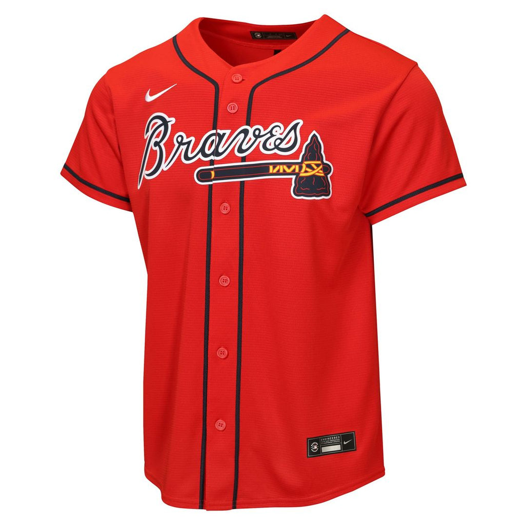 Atlanta Braves Youth Alternate Jersey - Red