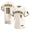 Jackson Chourio Milwaukee Brewers Home Jersey - Cream
