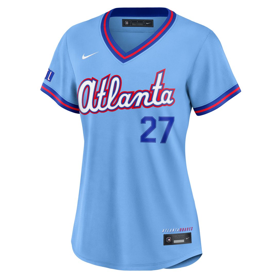 Austin Riley Atlanta Braves Women's 2026 Jersey - Powder Blue