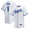 Kansas City Royals #1 Dad Home Jersey - White