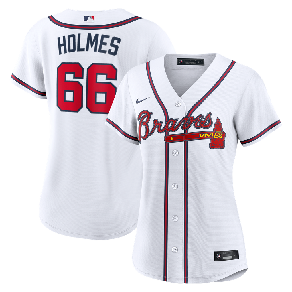 Grant Holmes Atlanta Braves Women's Home Jersey - White