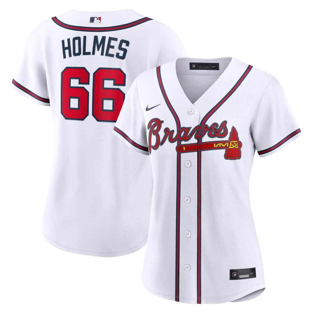 Grant Holmes Atlanta Braves Women's Home Jersey - White