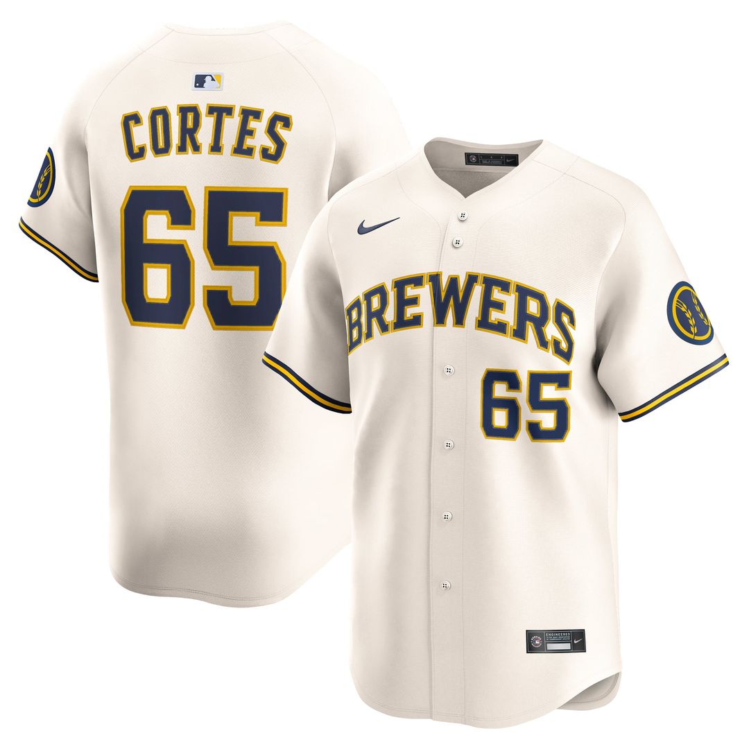 Nestor Cortes Milwaukee Brewers Home Jersey - Cream