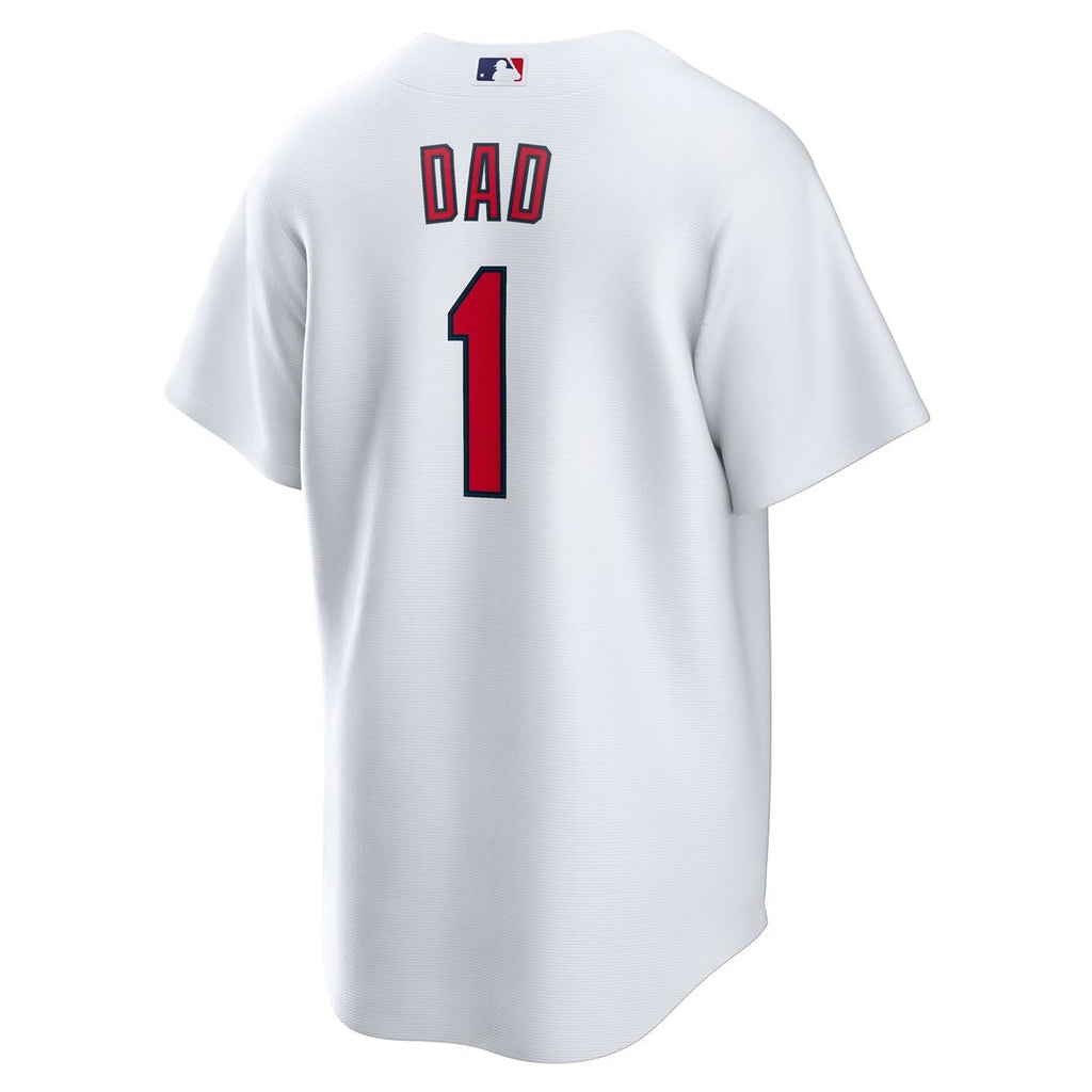 St. Louis Cardinals #1 Dad Home Jersey - White