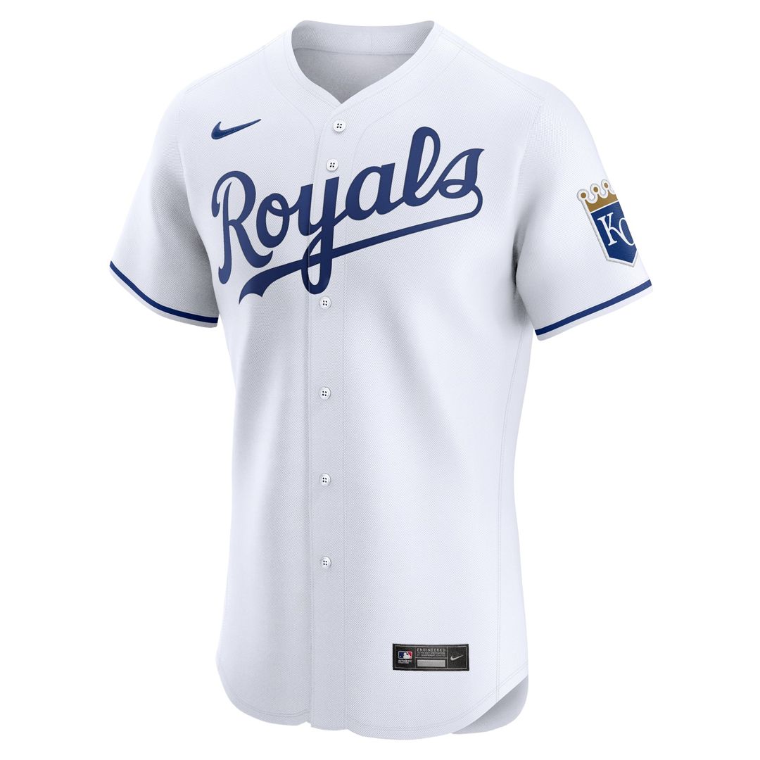 Kansas City Royals Road Elite Patch Jersey - Gray