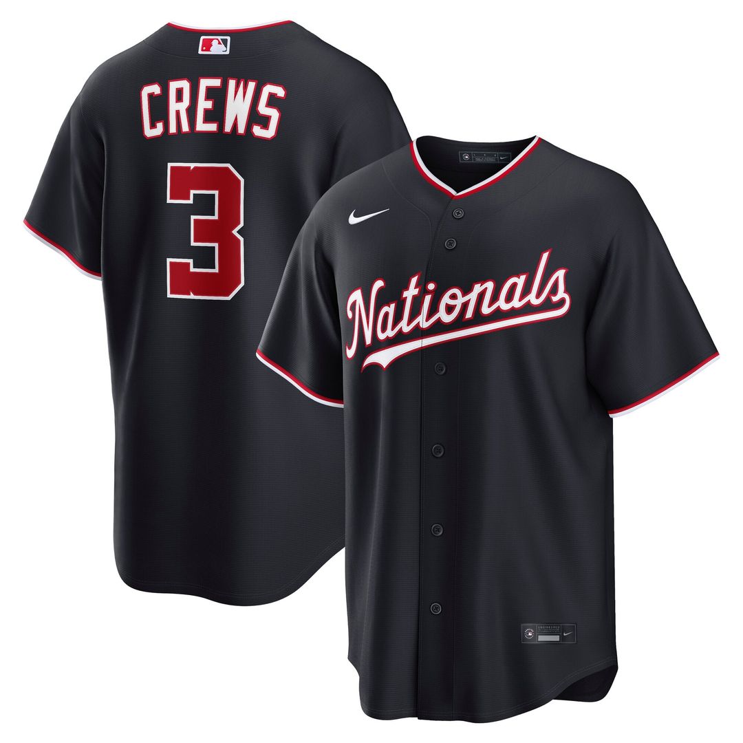 Dylan Crews Washington Nationals Road Jersey - Gray