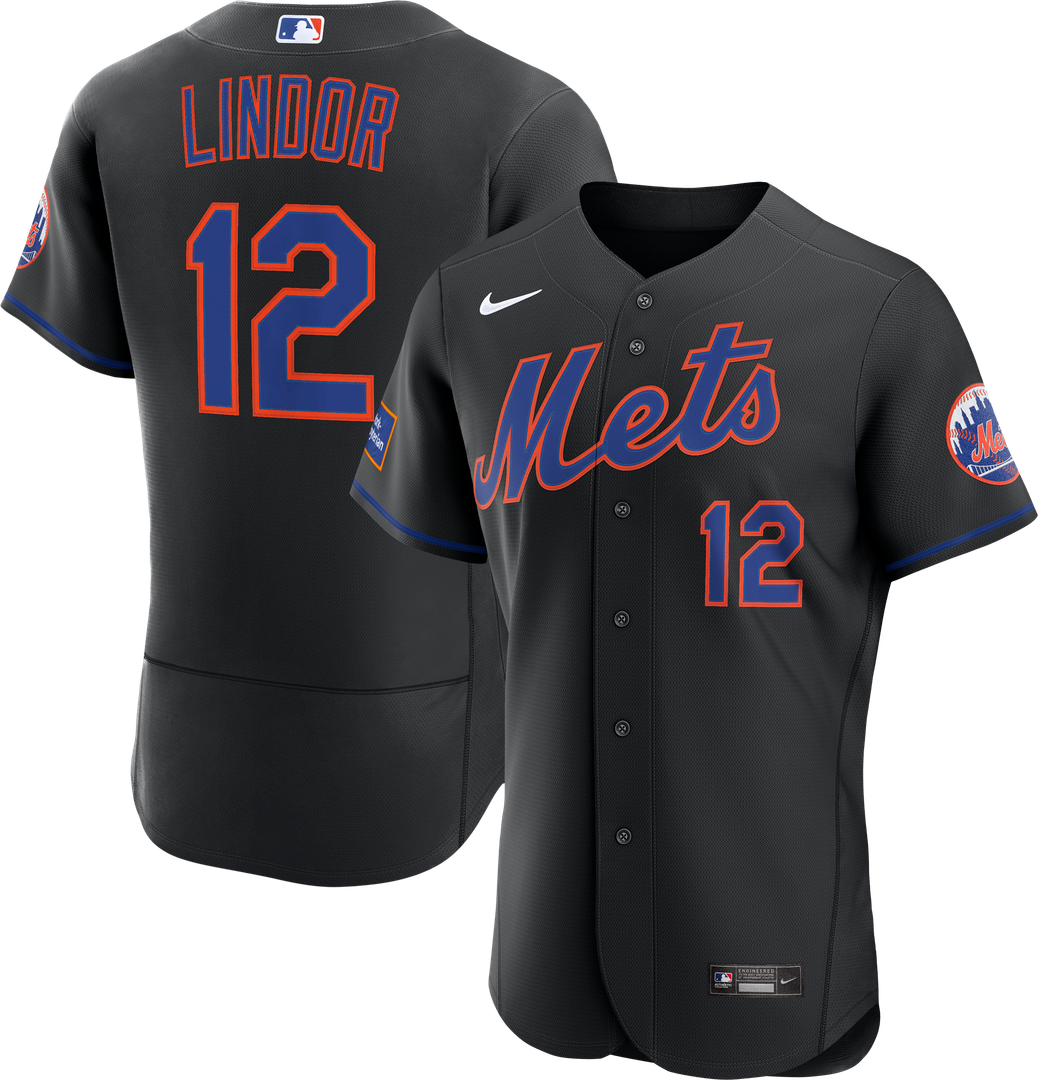 Francisco Lindor New York Mets Home Authentic Sponsor Patch Jersey - White