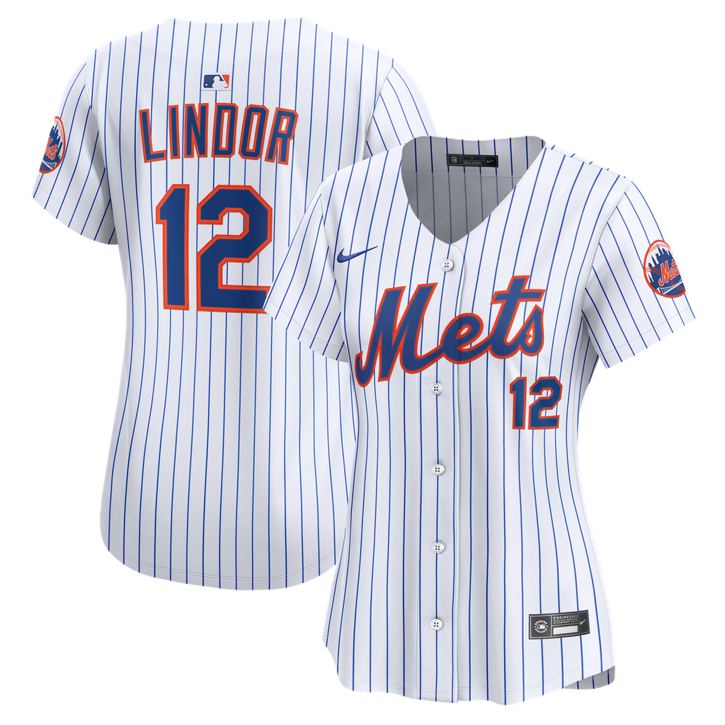 Francisco Lindor New York Mets Women's Home Jersey - White