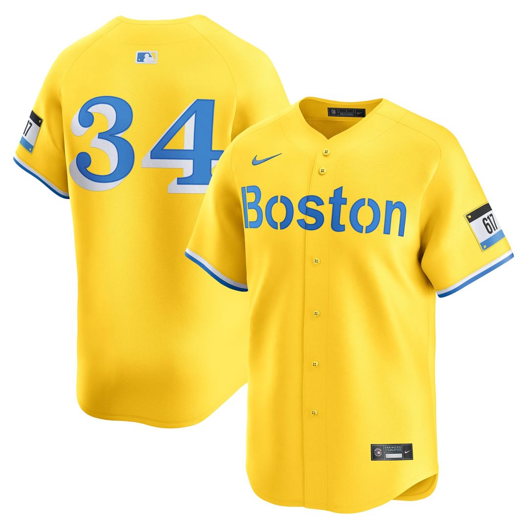 David Ortiz Boston Red Sox Alternate 3 Jersey - Yellow