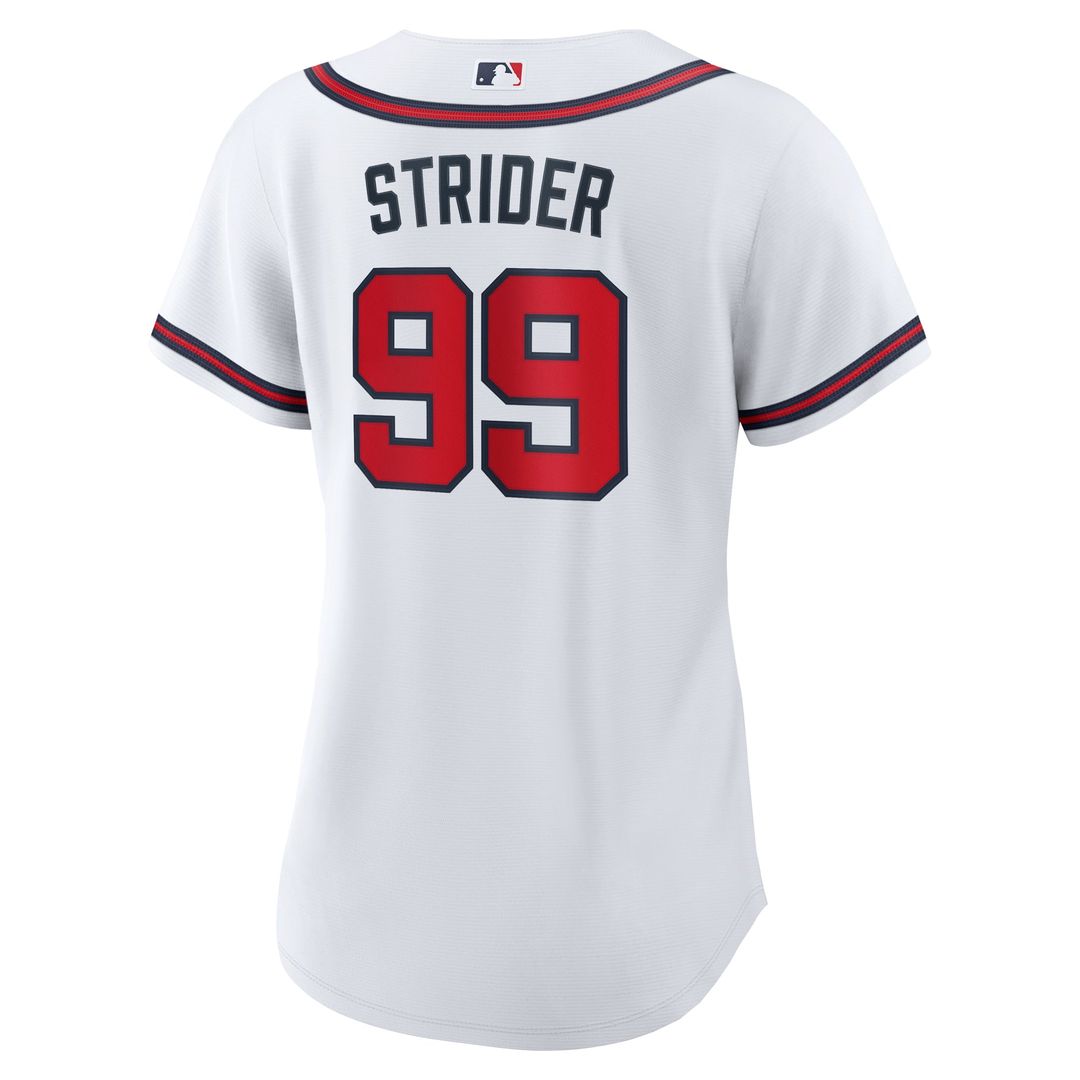 Spencer Strider Atlanta Braves Women's Home Jersey - White