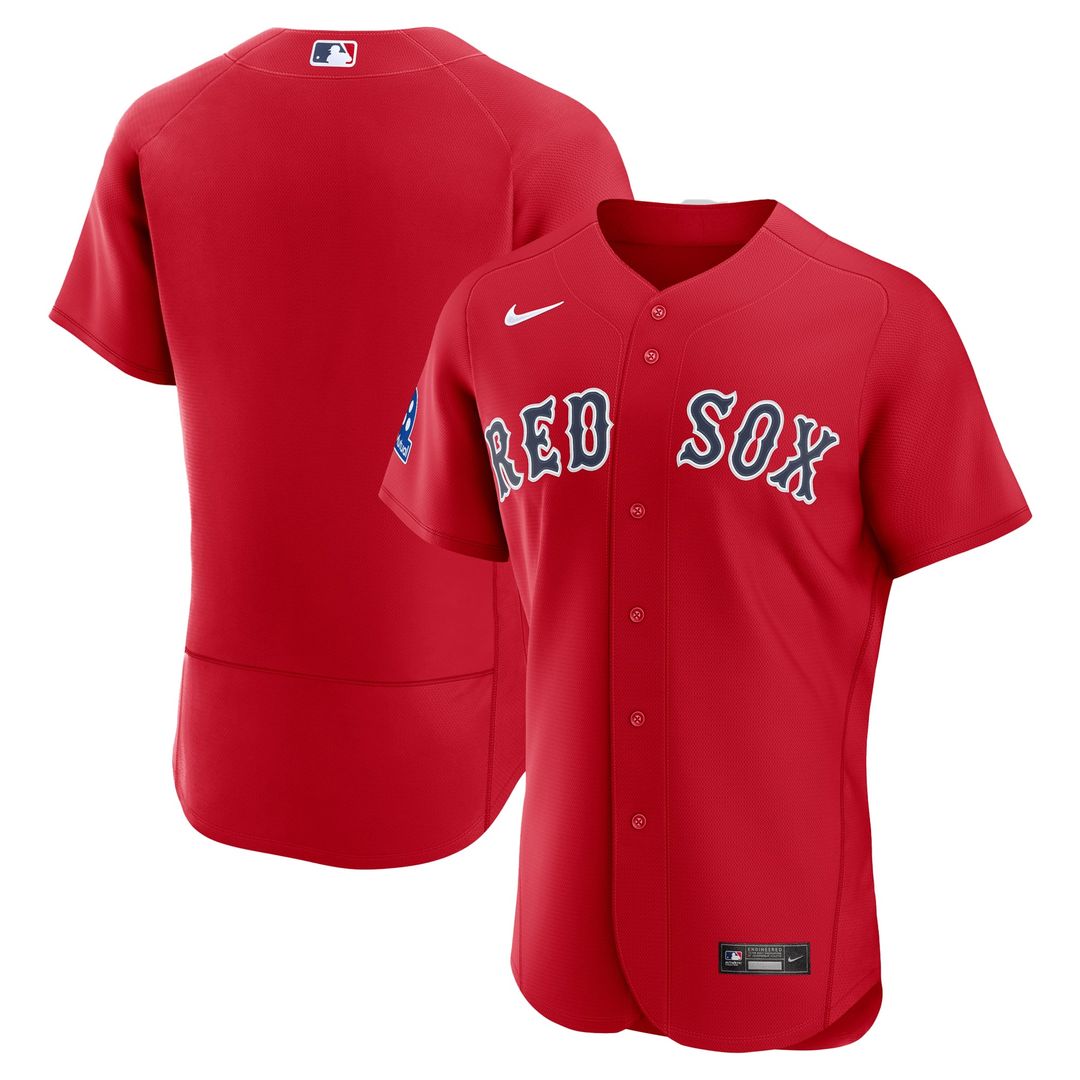 Boston Red Sox Alternate Sponsor Patch Jersey - Red
