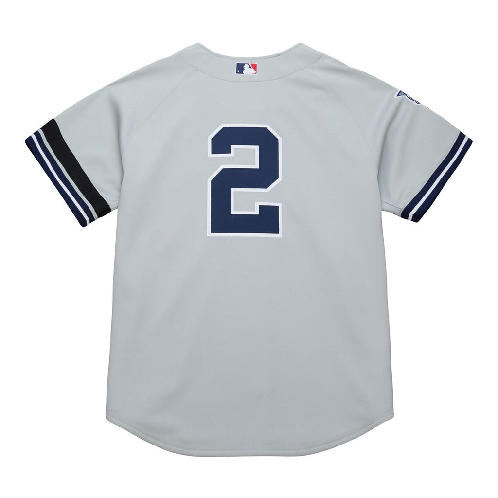 Derek Jeter New York Yankees 2000 Championship Jersey - Gray