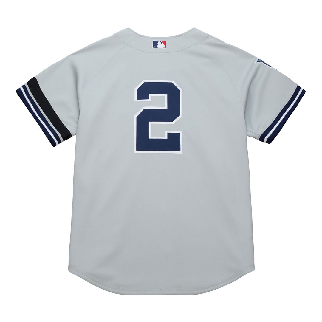 Derek Jeter New York Yankees 2000 Championship Jersey - Gray