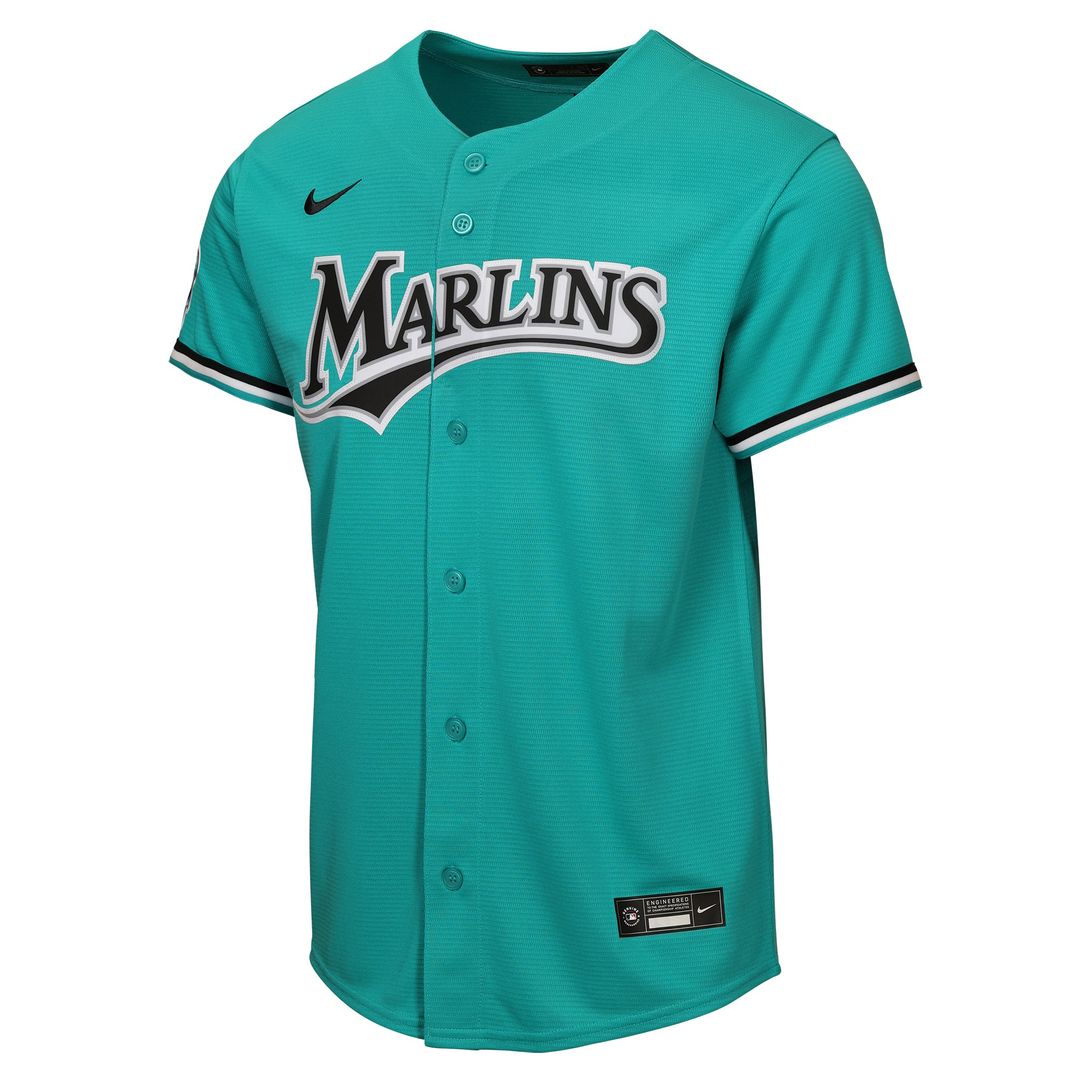 Miami Marlins Youth Alternate Jersey - Teal