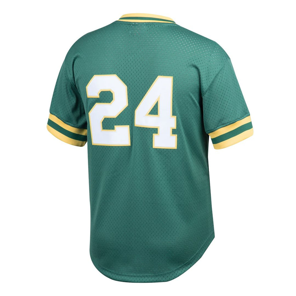 Rickey Henderson Athletics Big & Tall Mesh Jersey - Green