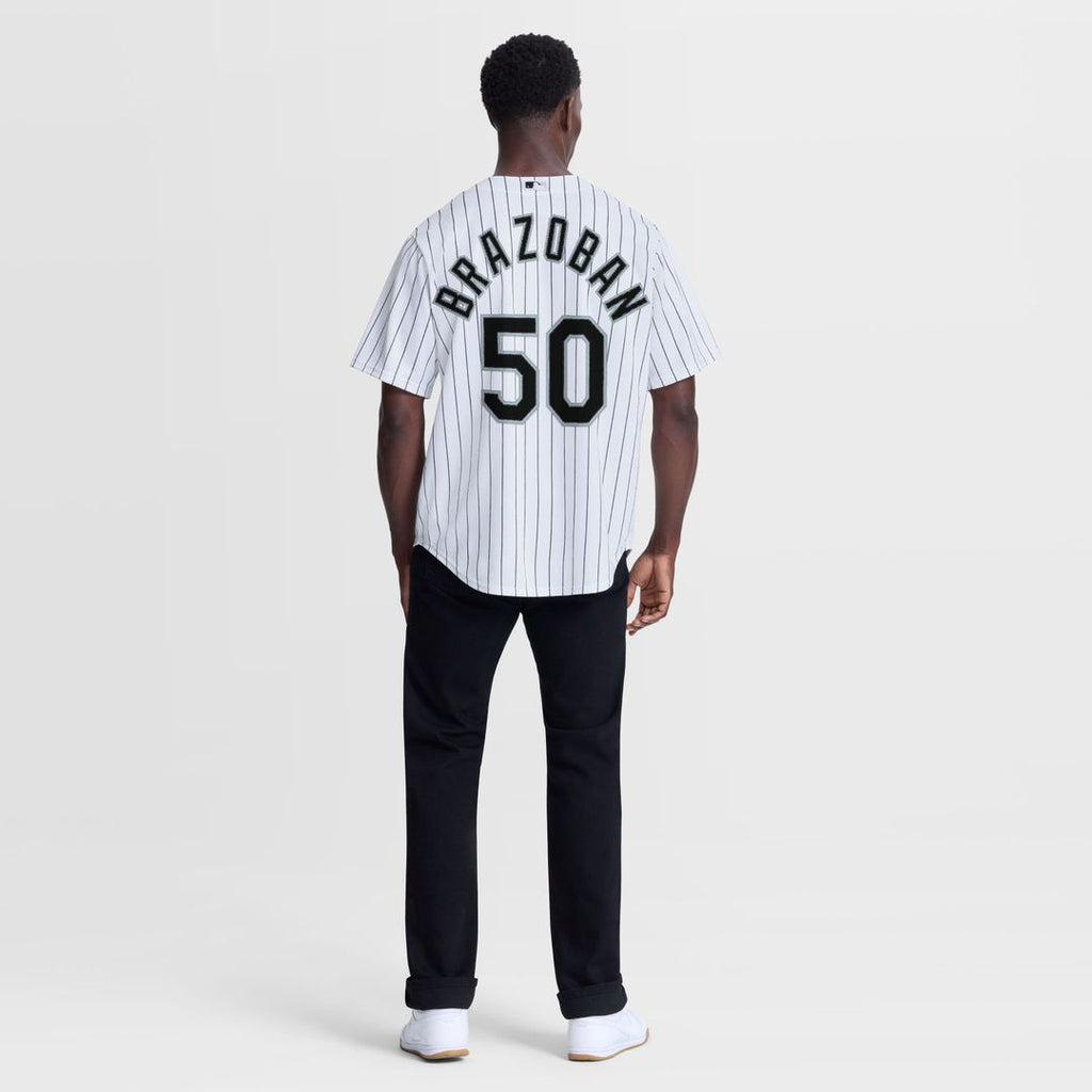 Huascar Brazoban Chicago White Sox Home Jersey - White
