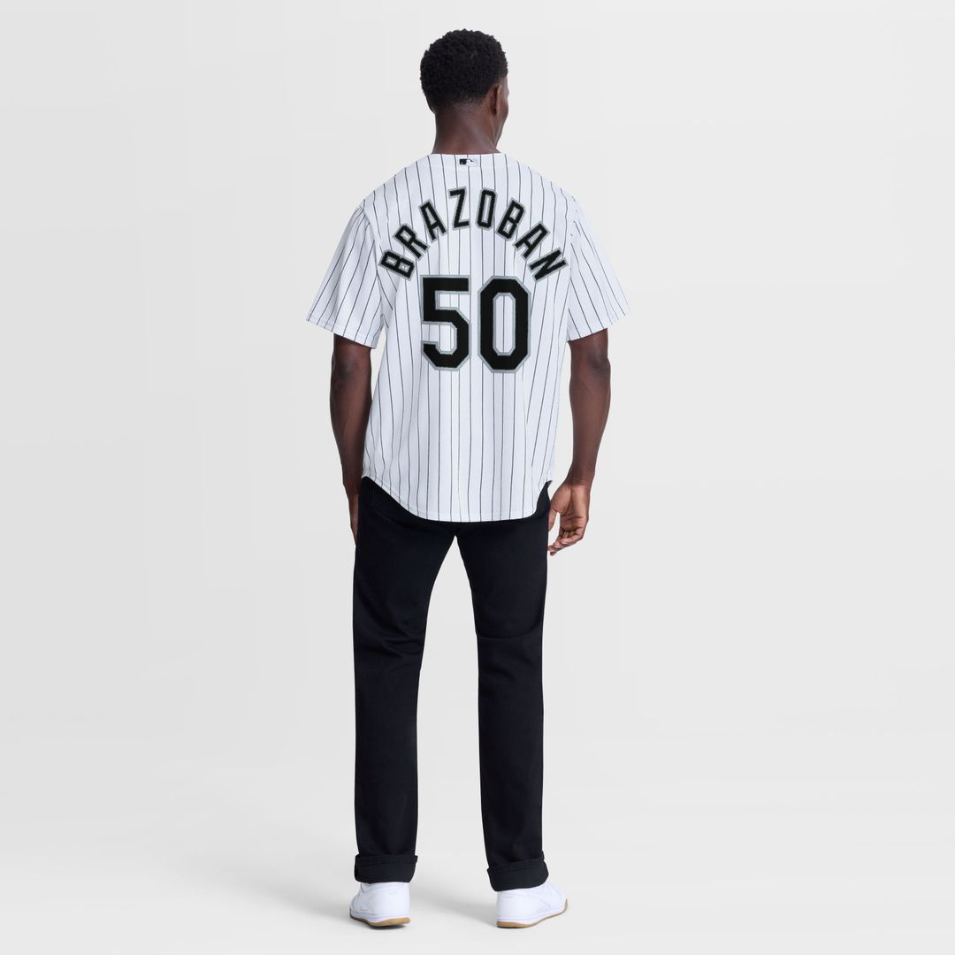 Huascar Brazoban Chicago White Sox Home Jersey - White