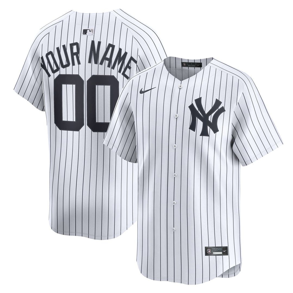New York Yankees Home Limited Custom Jersey - White