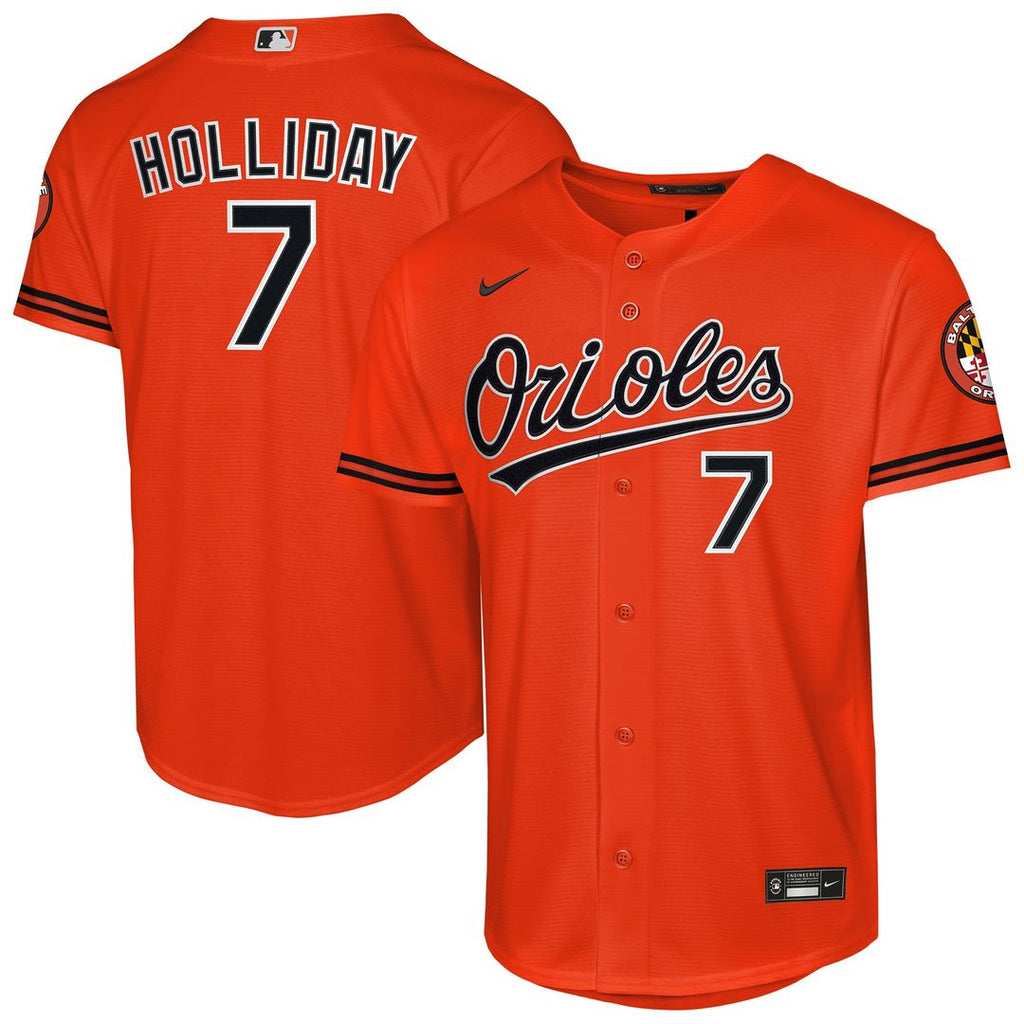 Jackson Holliday Baltimore Orioles Youth Alternate Jersey - Orange