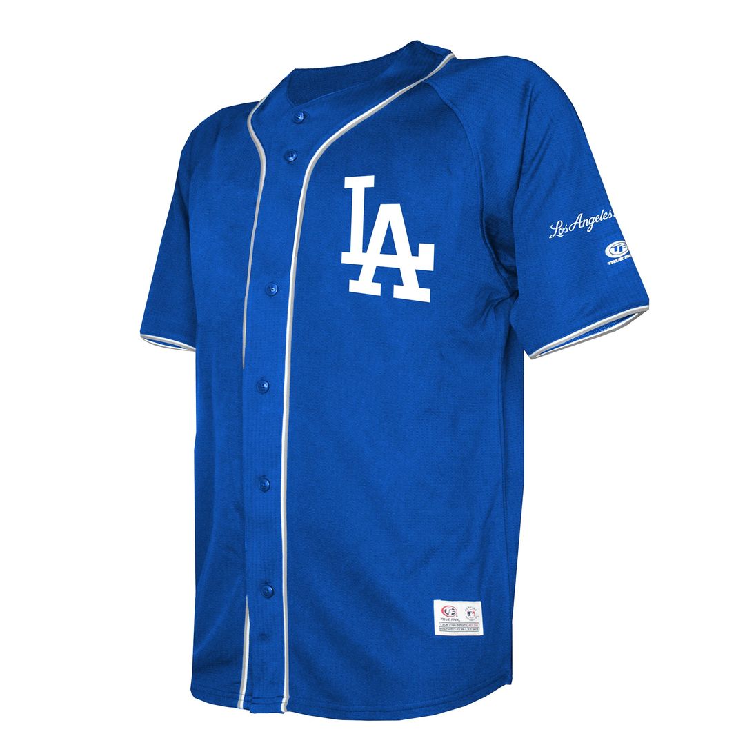 Los Angeles Dodgers Team Color Full-Button Fashion Jersey - Royal