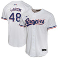Jacob deGrom Texas Rangers Youth Home Jersey - White